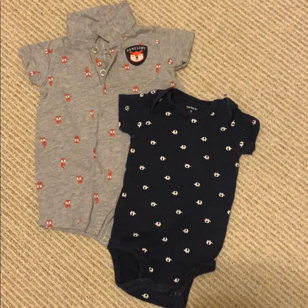 Carter’s 3m romper + onesie